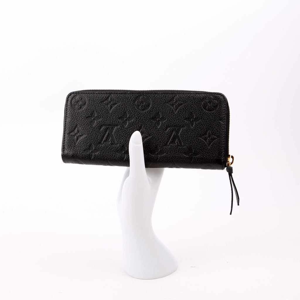 Clemence Wallet Empreinte Black