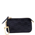 447964 GG Leather Key Pouch Black