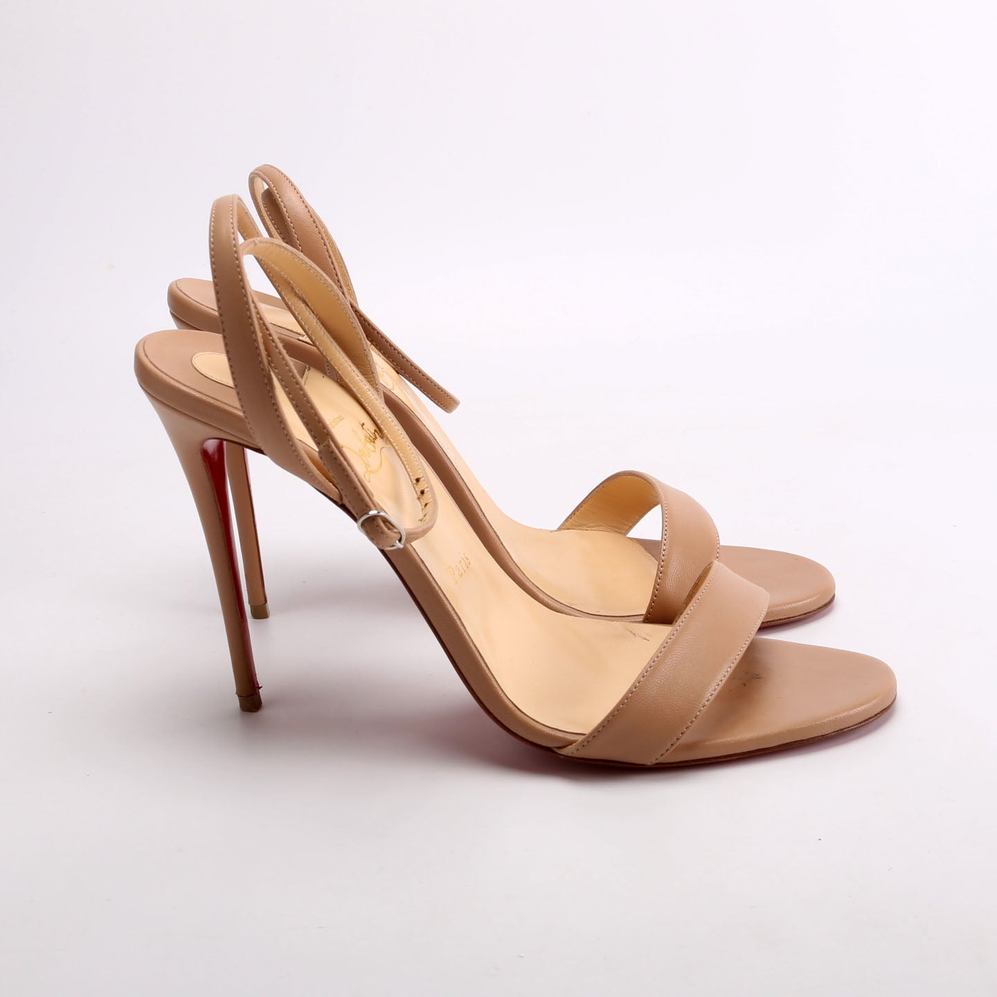 Loubigirl 100MM Sandals Size 41 Nude