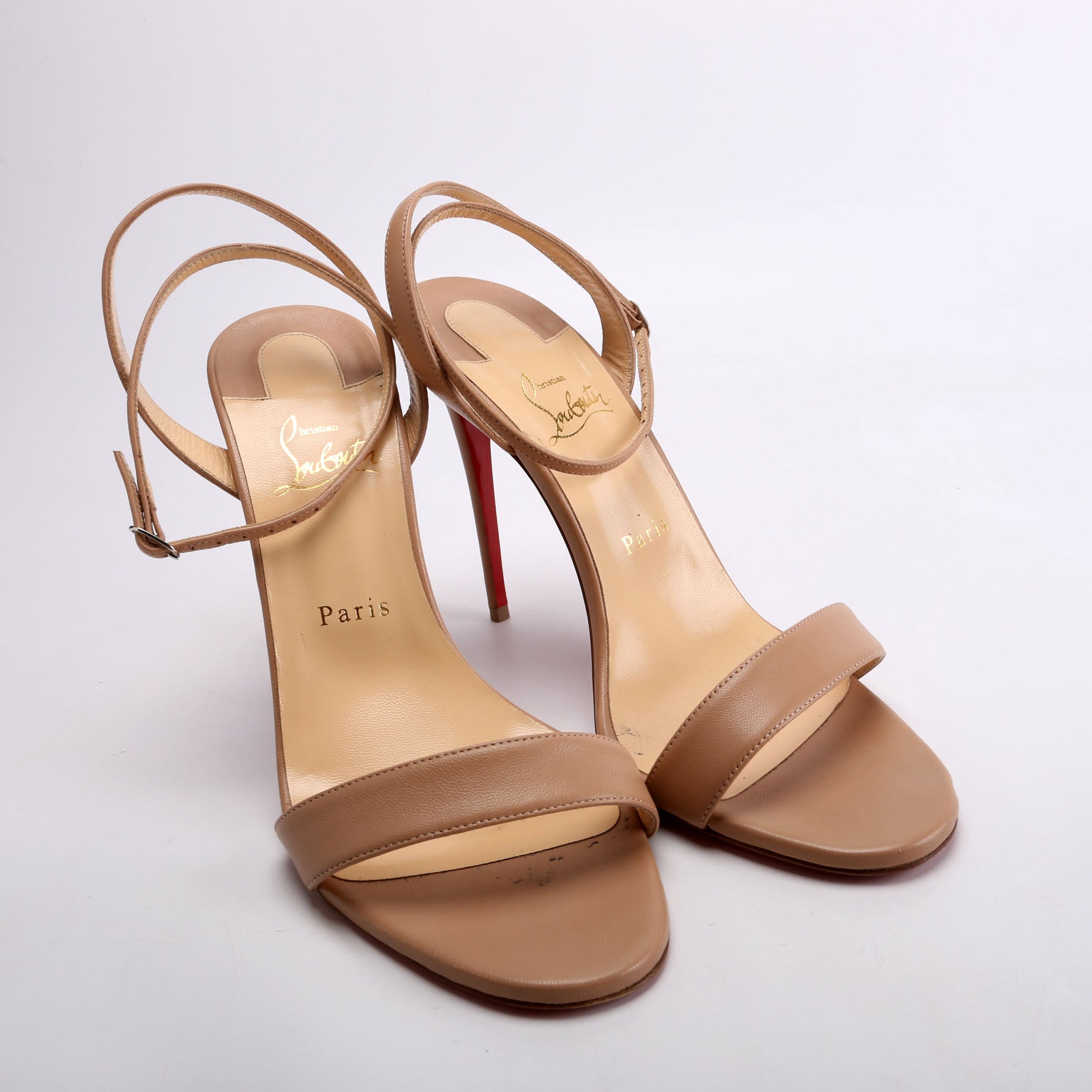 Loubigirl 100MM Sandals Size 41 Nude