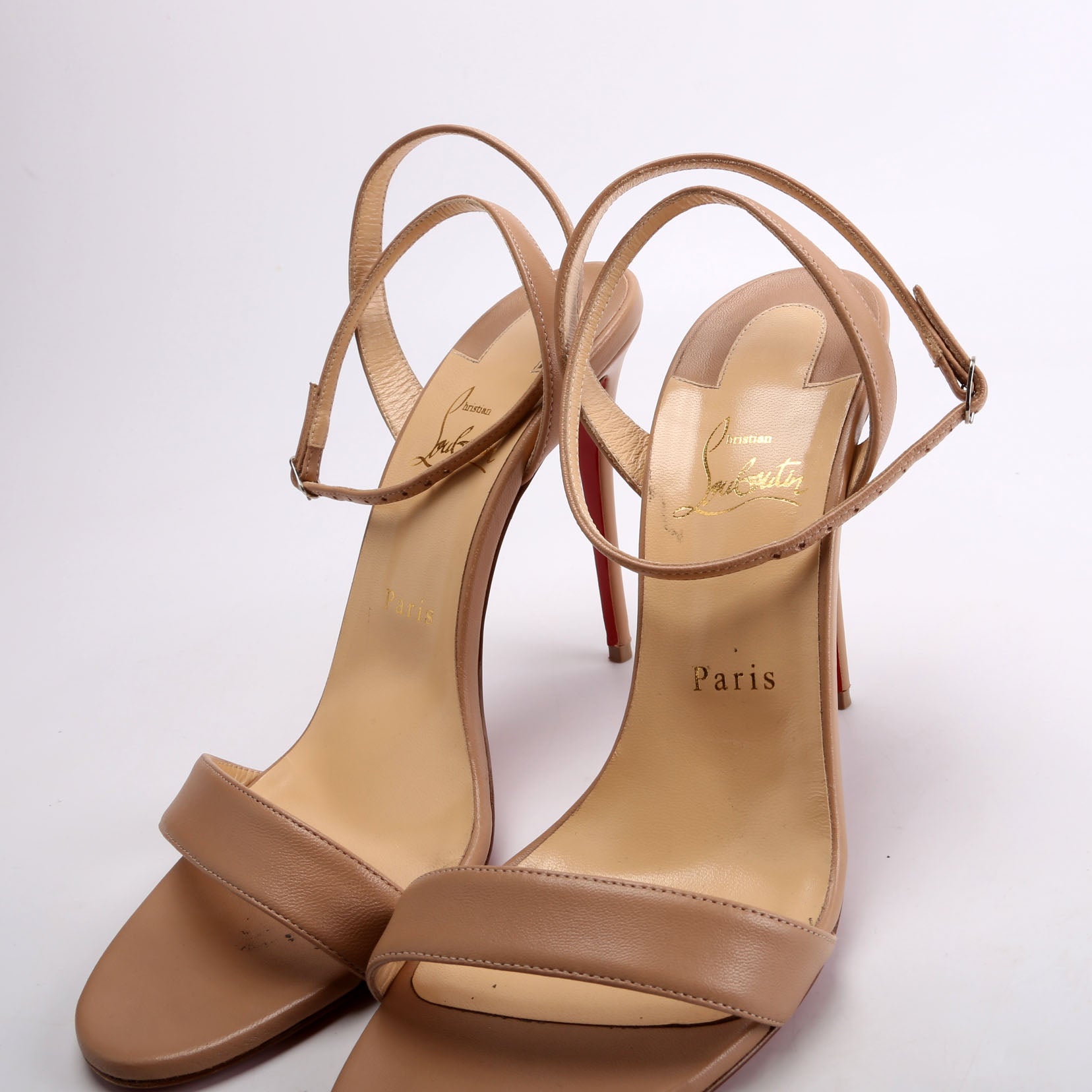 Loubigirl 100MM Sandals Size 41 Nude