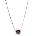 Chatelaine Heart Necklace 945/Garnet