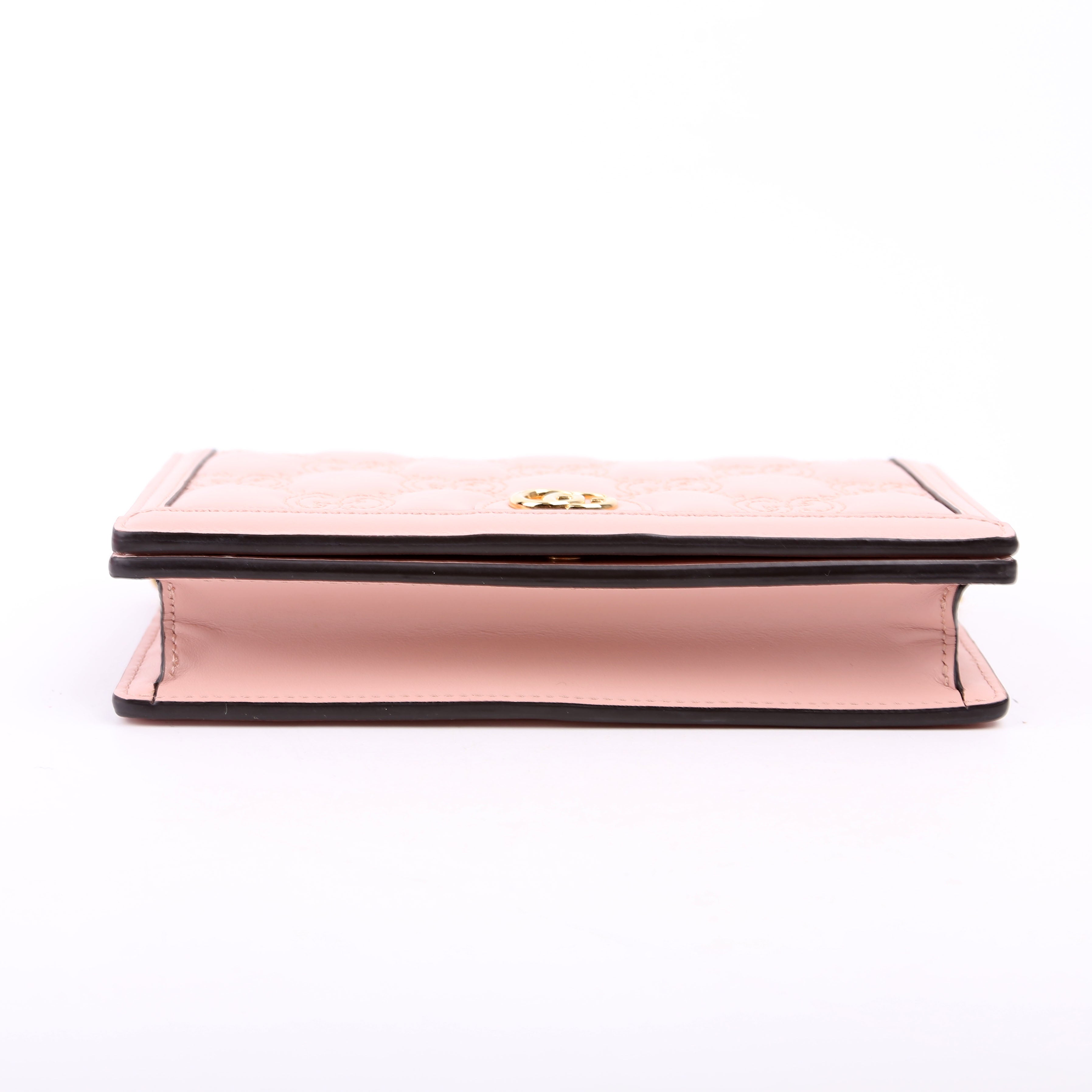 Gucci 723787 GG Matelasse Chain Wallet Pink