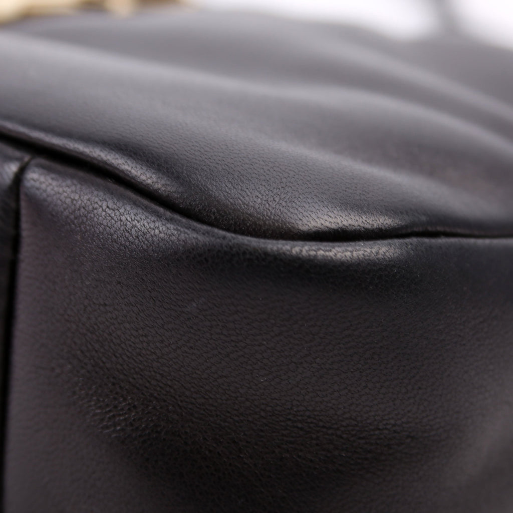 SAINT LAURENT 763419 Le 5 A 7 Hobo Padded Lambskin Black