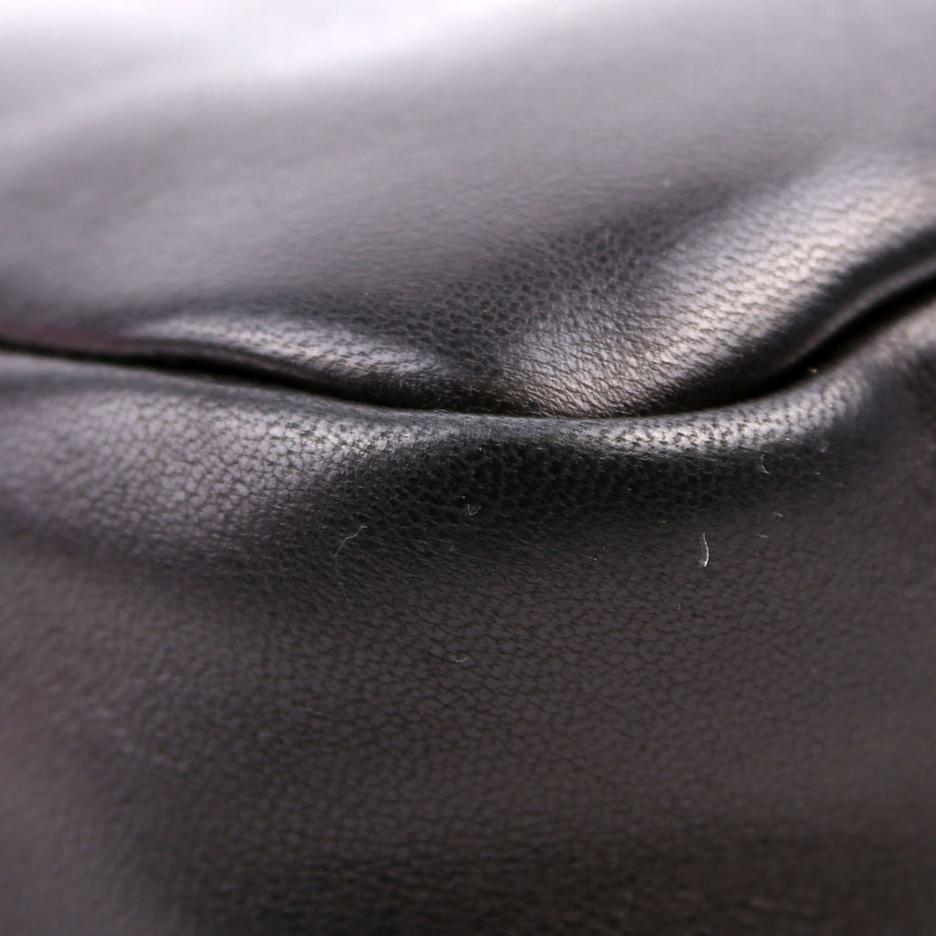 SAINT LAURENT 763419 Le 5 A 7 Hobo Padded Lambskin Black