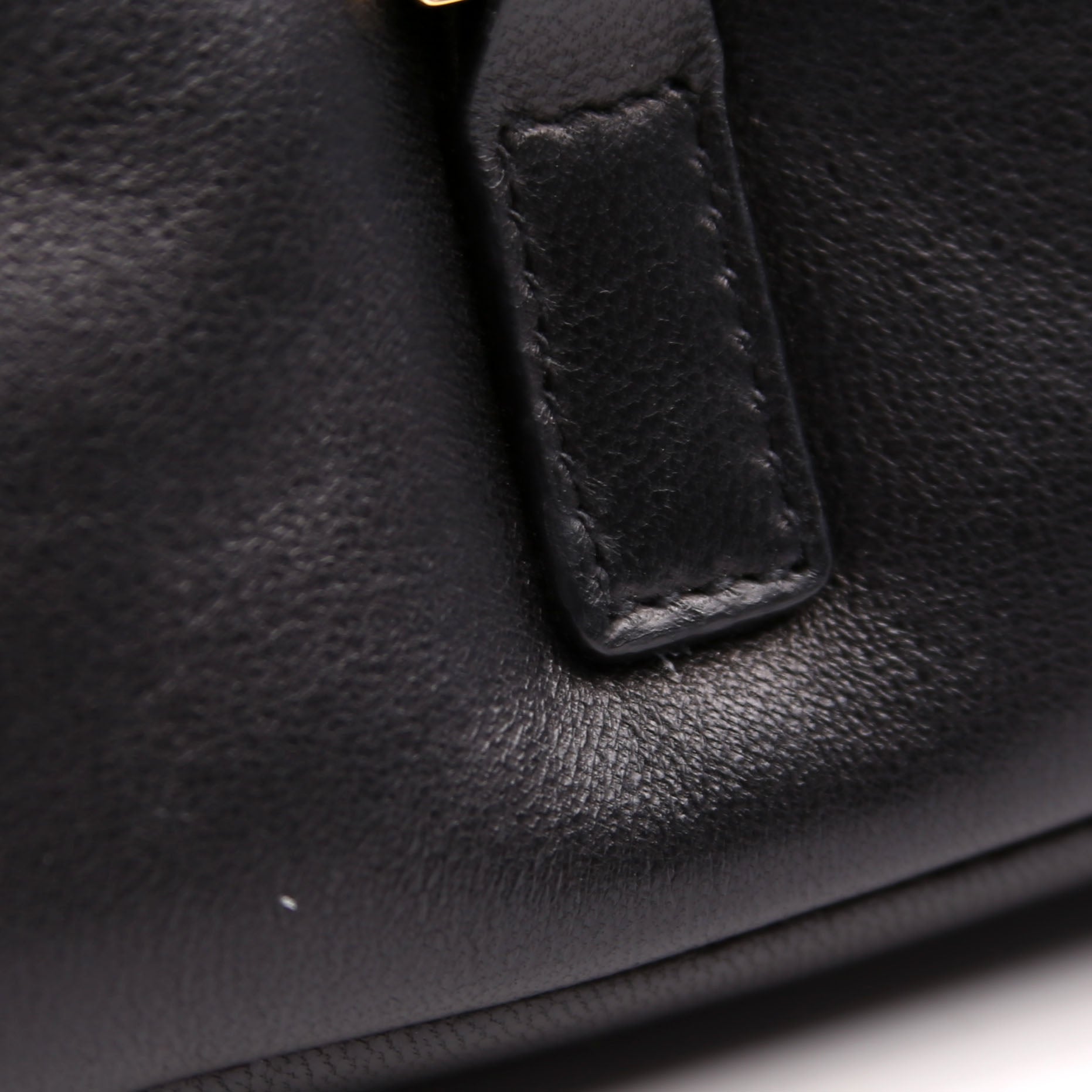 SAINT LAURENT 763419 Le 5 A 7 Hobo Padded Lambskin Black