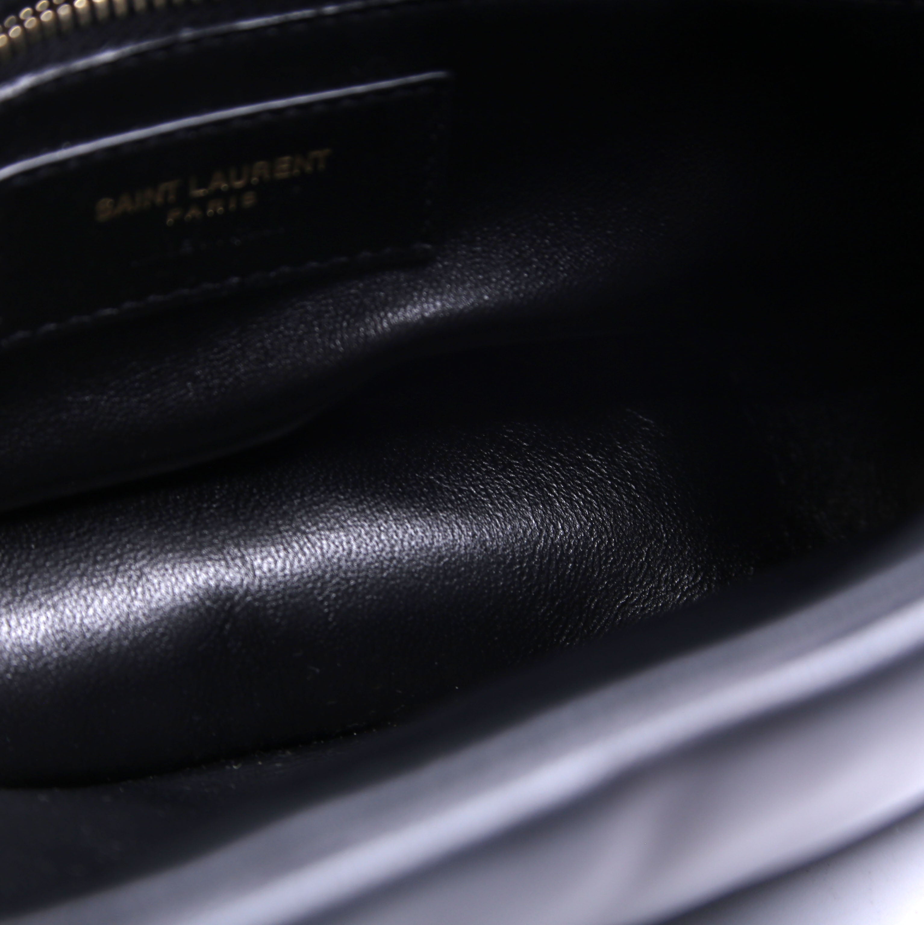 SAINT LAURENT 763419 Le 5 A 7 Hobo Padded Lambskin Black