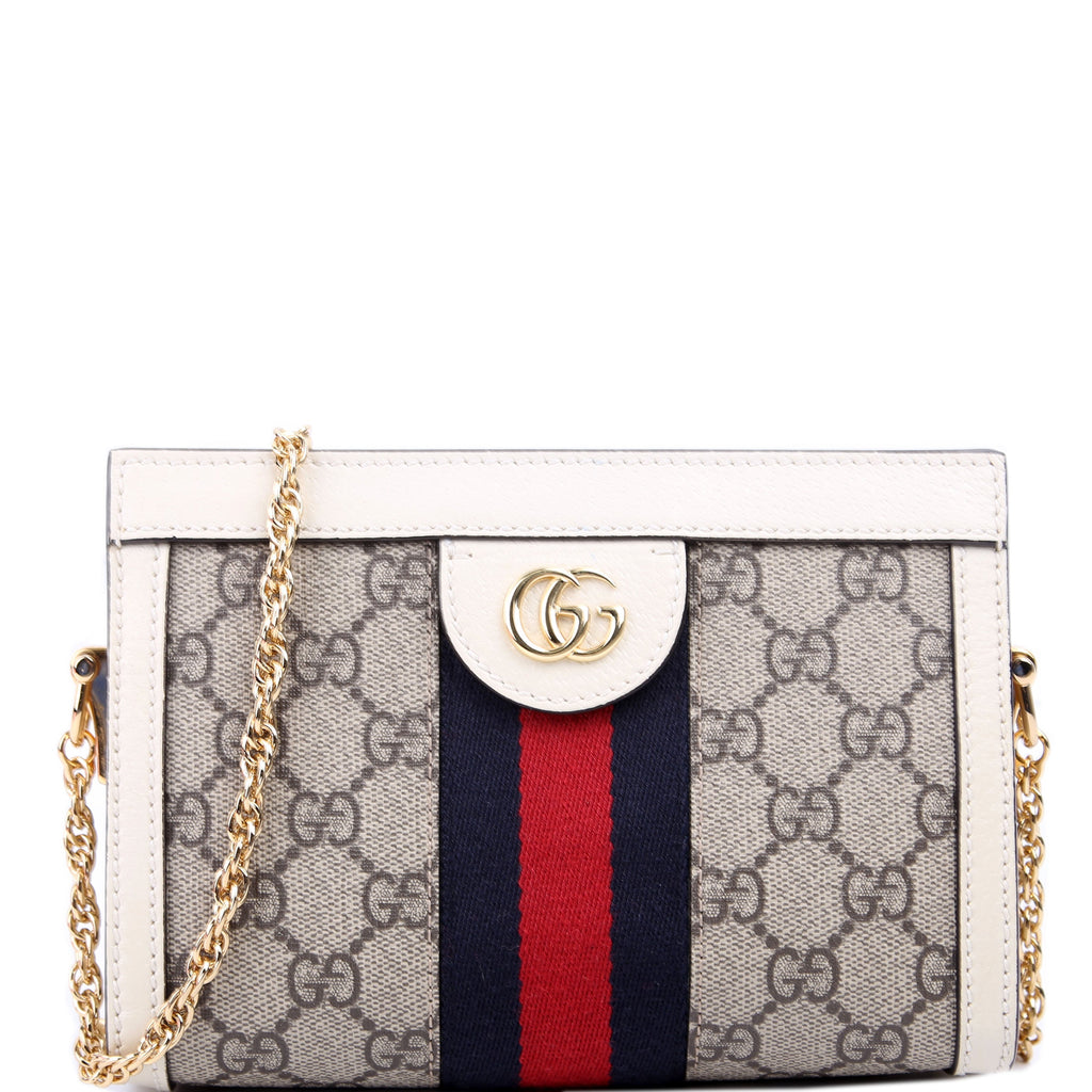 602676 GG Supreme Ophidia Mini Chain White
