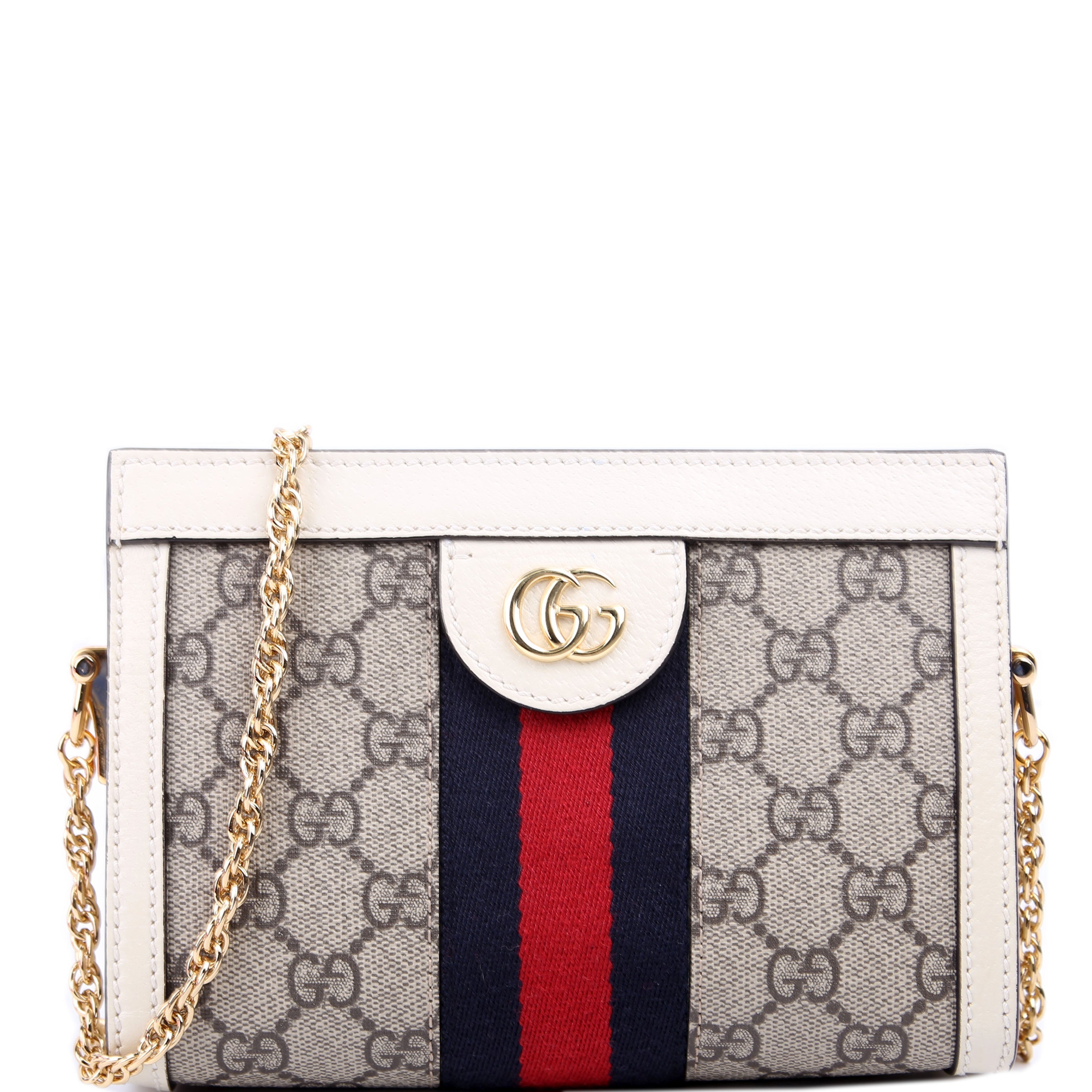 602676 GG Supreme Ophidia Mini Chain White