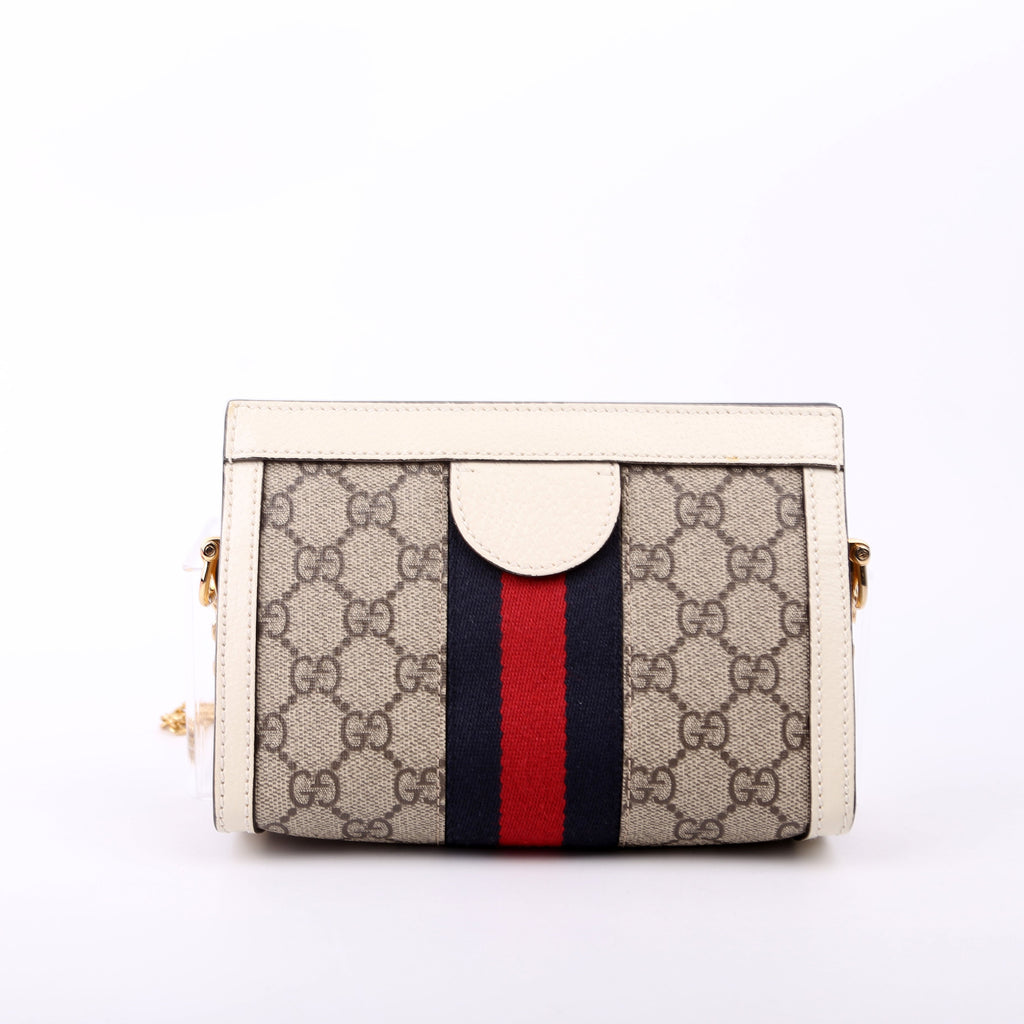 602676 GG Supreme Ophidia Mini Chain White