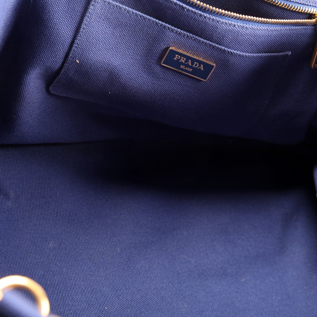 Canapa Denim Canvas Large Tote Blue