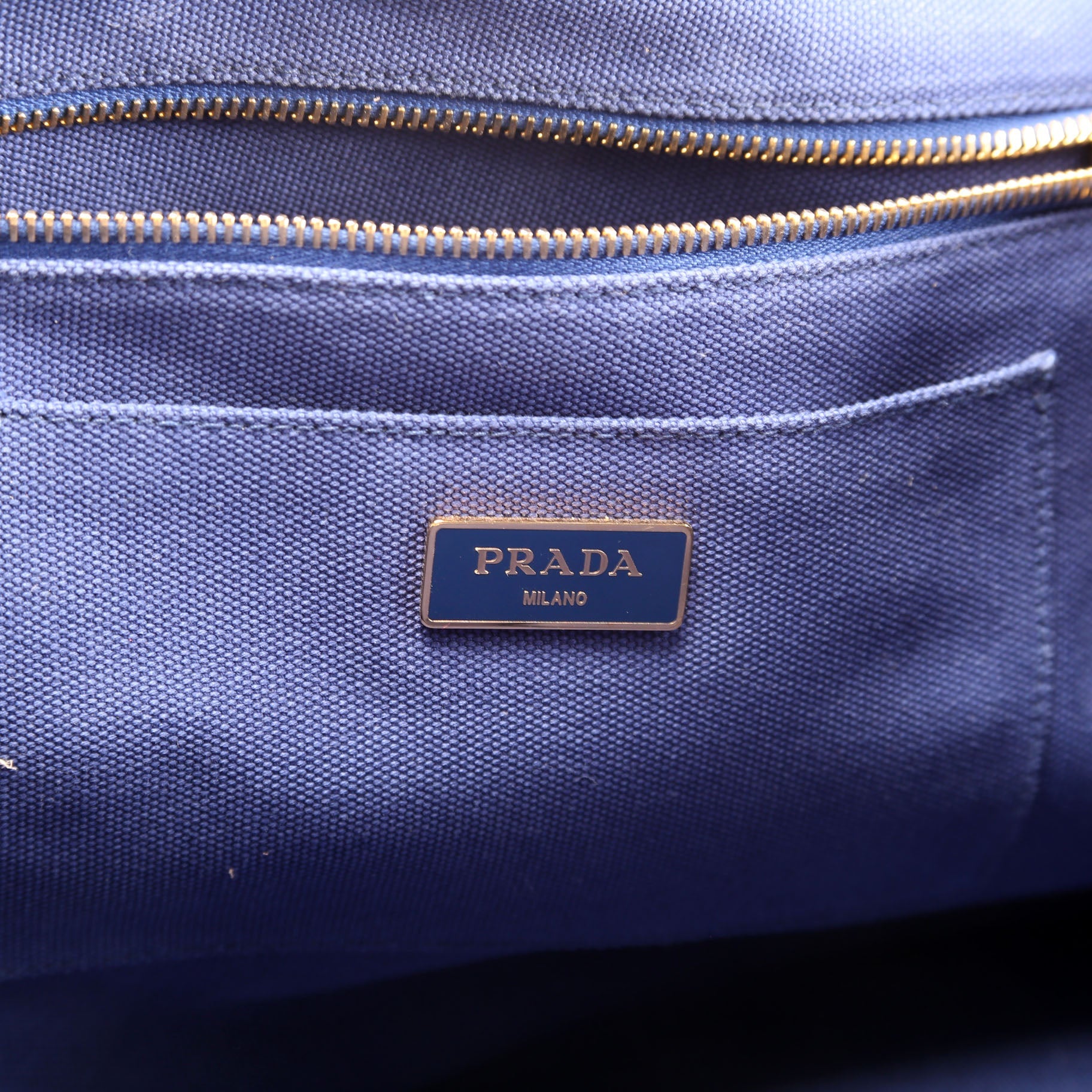 Canapa Denim Canvas Large Tote Blue