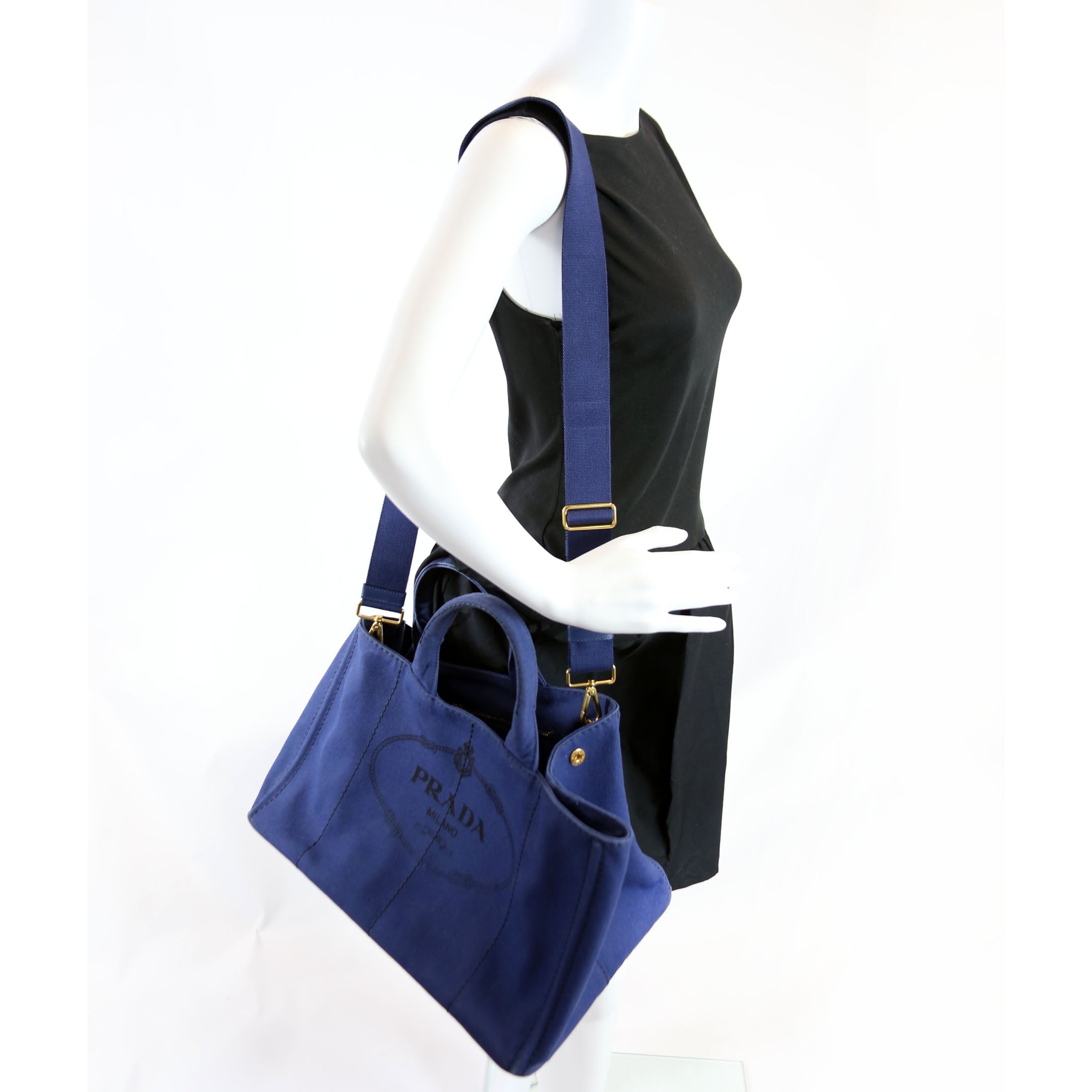 Canapa Denim Canvas Large Tote Blue