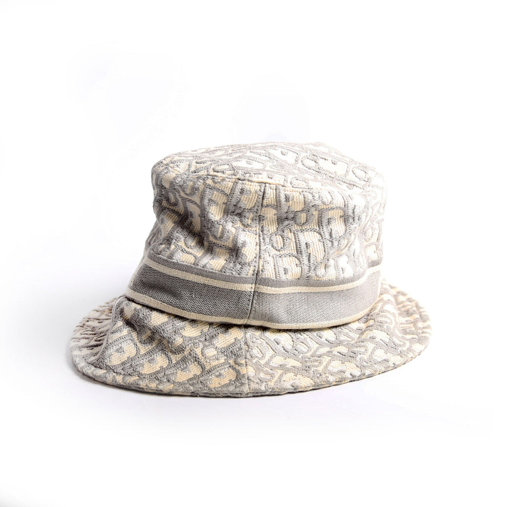 Oblique Bucket Hat Size 56 Grey/Beige