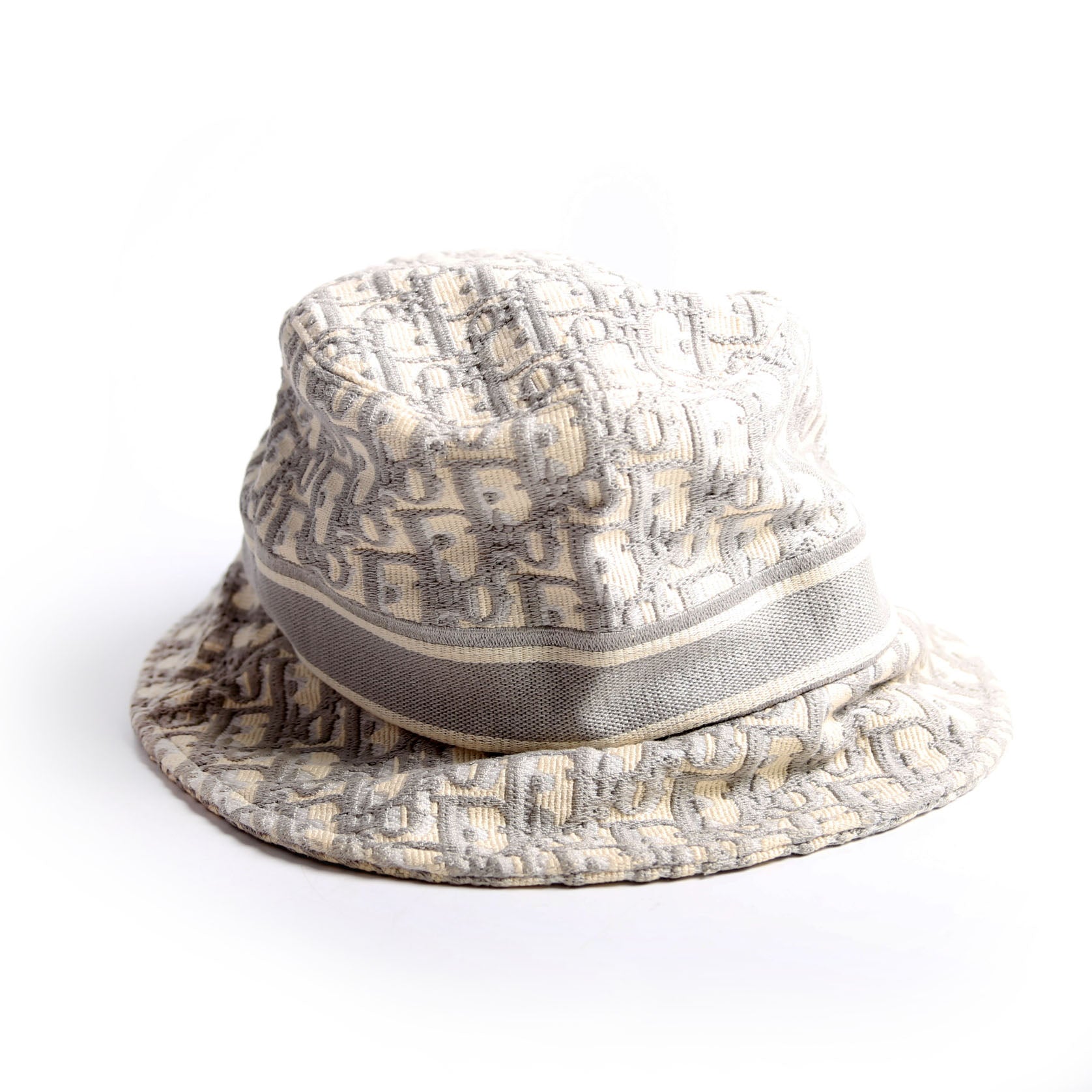 Oblique Bucket Hat Size 56 Grey/Beige