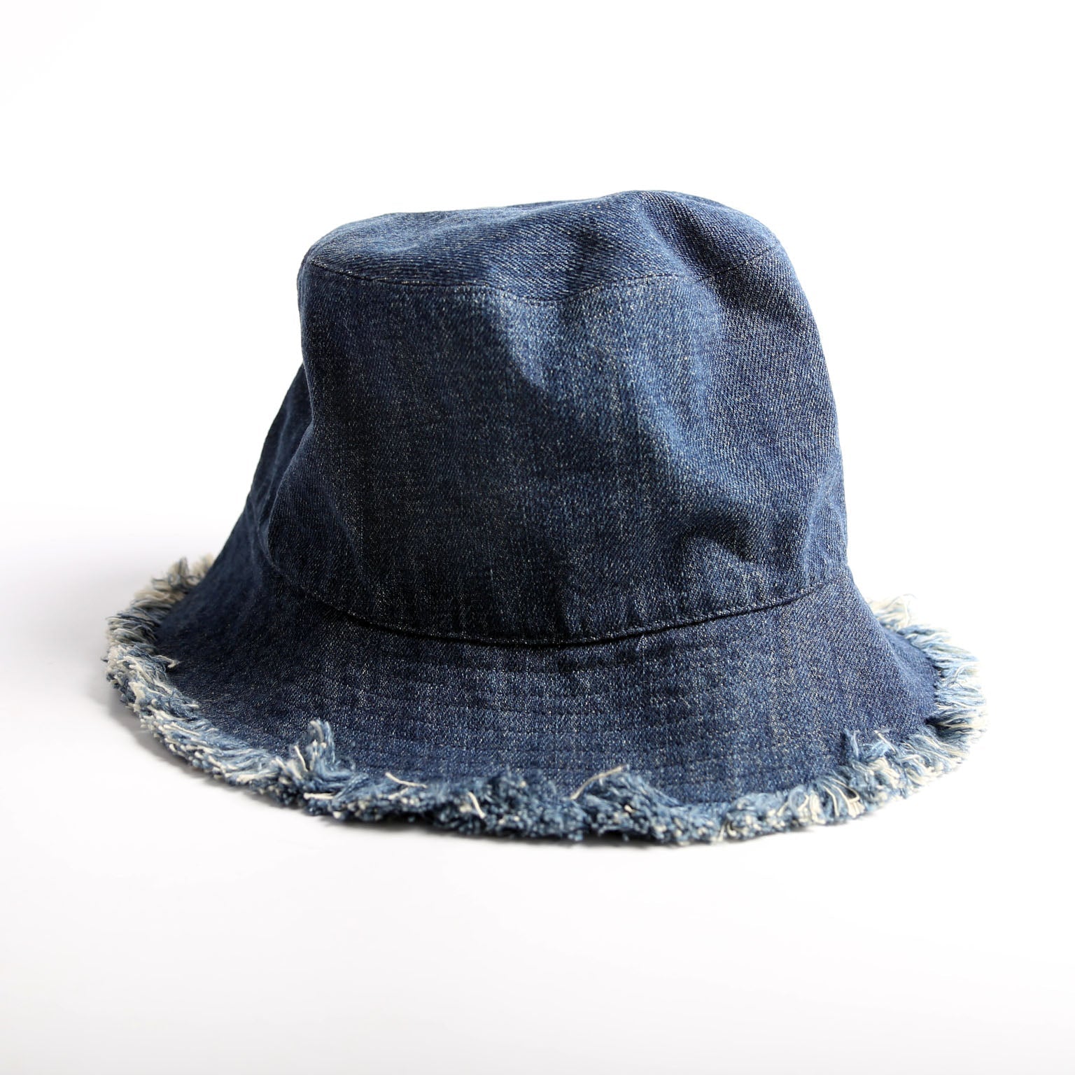 Dior Logo Denim Bucket Hat Size 57 Blue