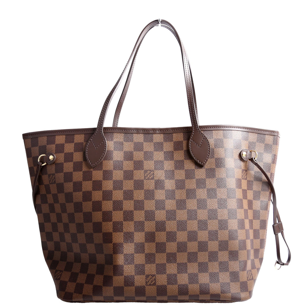 Neverfull With Wallet MM Damier Ebene Red