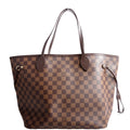 Neverfull With Wallet MM Damier Ebene Red