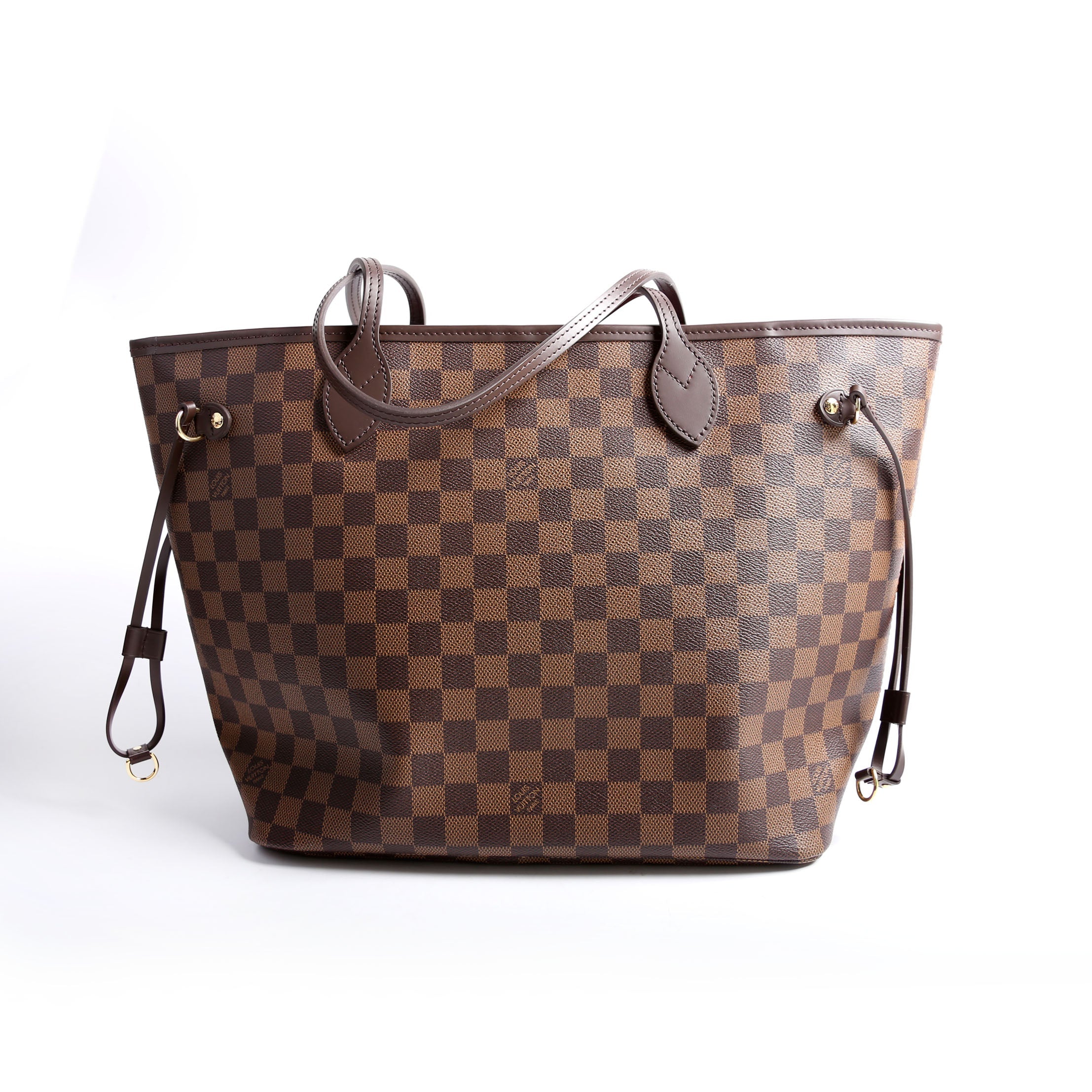 Neverfull With Wallet MM Damier Ebene Red