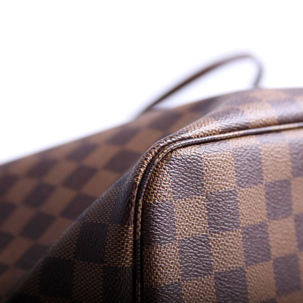 Neverfull With Wallet MM Damier Ebene Red