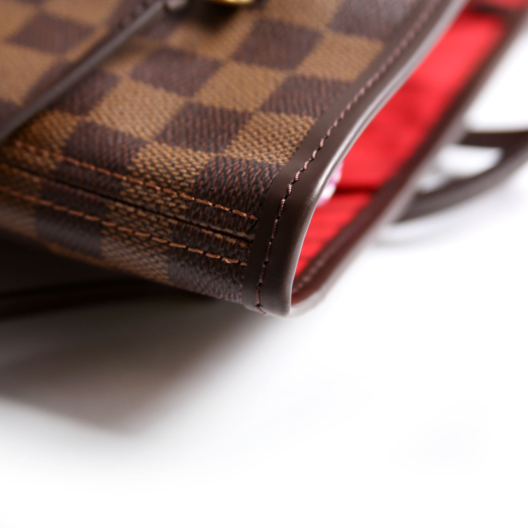 Neverfull With Wallet MM Damier Ebene Red