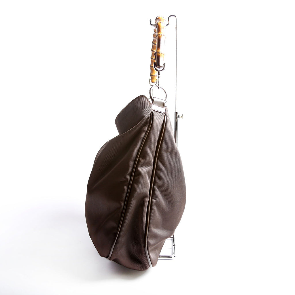 Bamboo Handle 2Way Nylon Brown