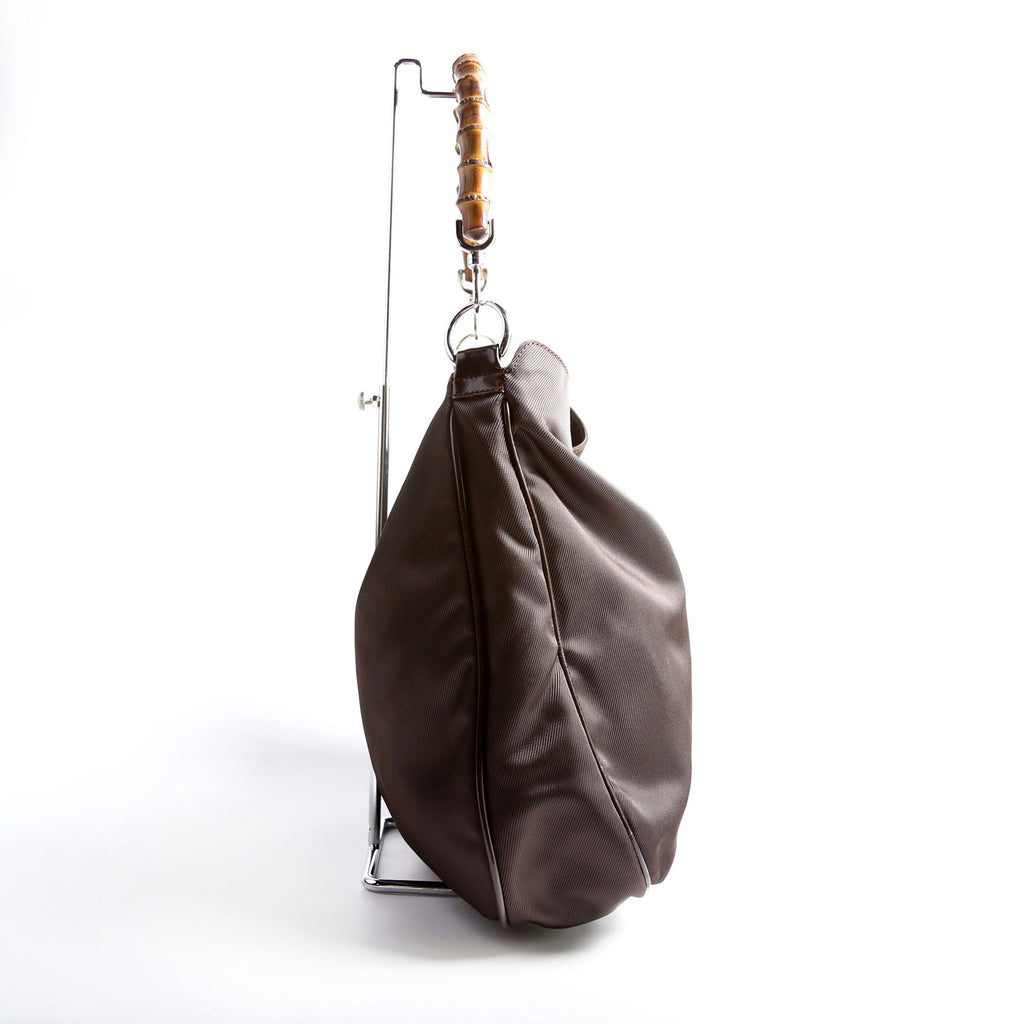 Bamboo Handle 2Way Nylon Brown