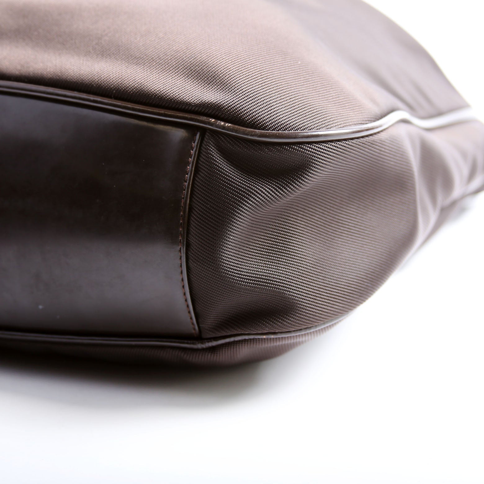 Bamboo Handle 2Way Nylon Brown