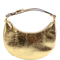 8BR798 Fendigraphy Small Leather Hobo Gold