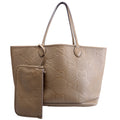 726755 GG Embossed Tote W/Pouch Large