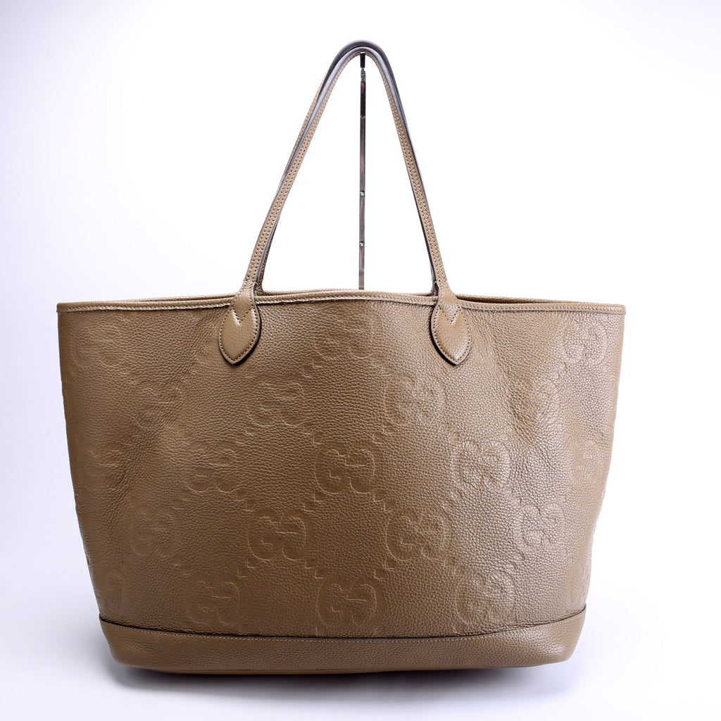 726755 GG Embossed Tote W/Pouch Large