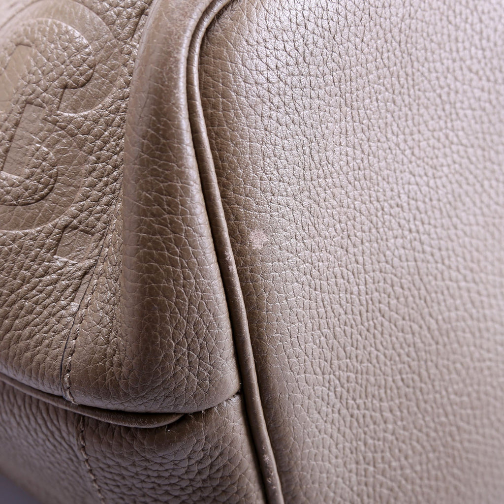 726755 GG Embossed Tote W/Pouch Large
