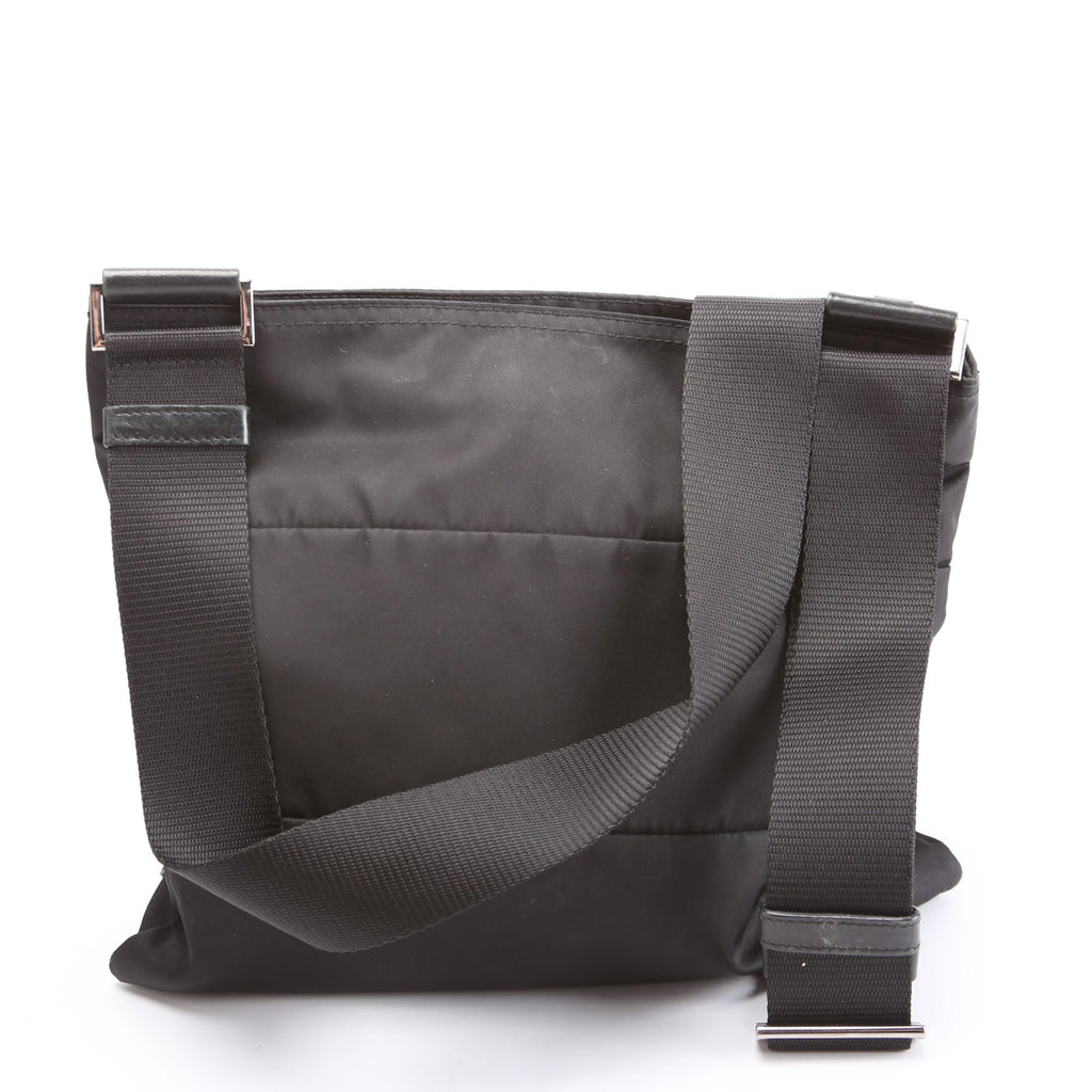 Prada BT0741 Tessuto Bomber Messenger Black