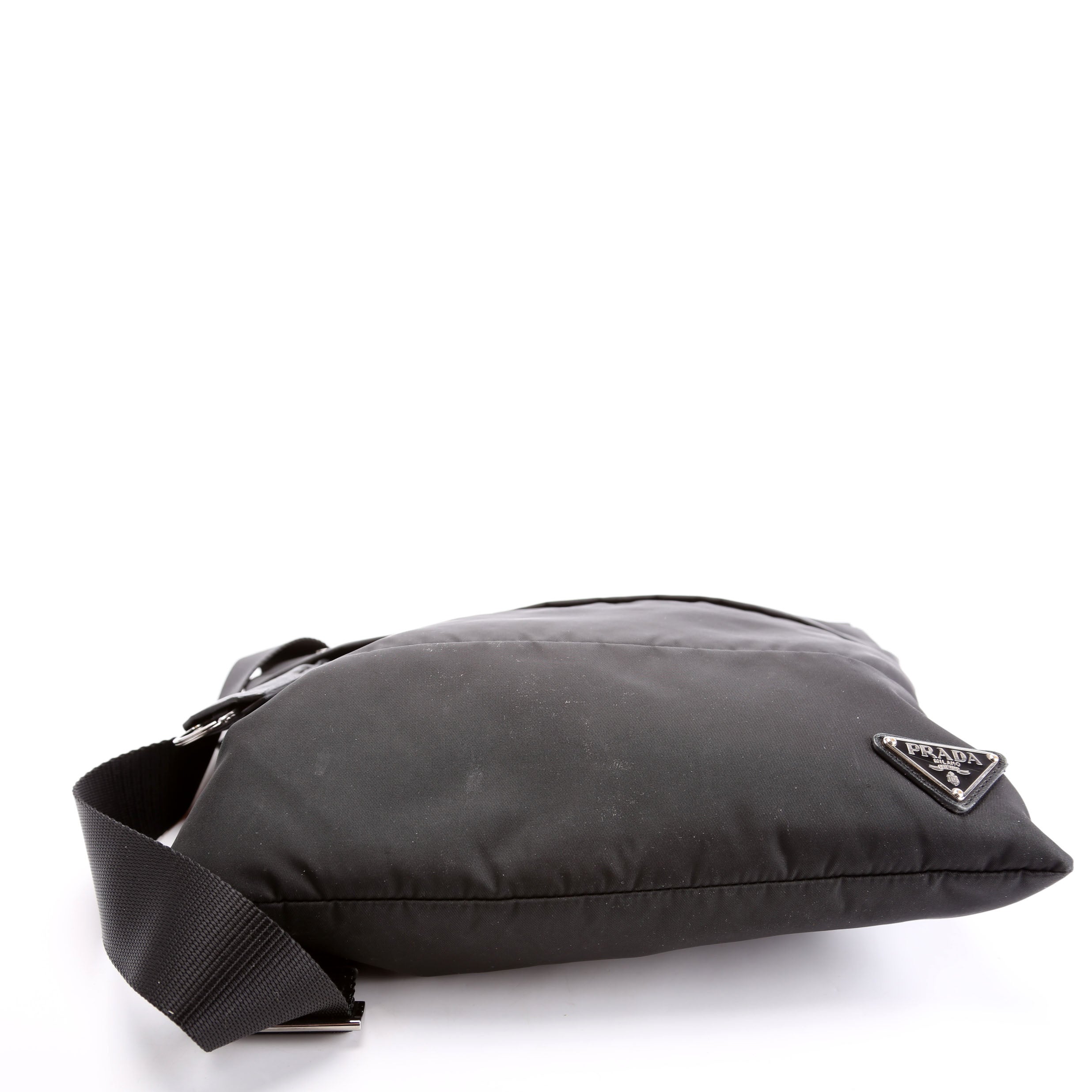 Prada BT0741 Tessuto Bomber Messenger Black
