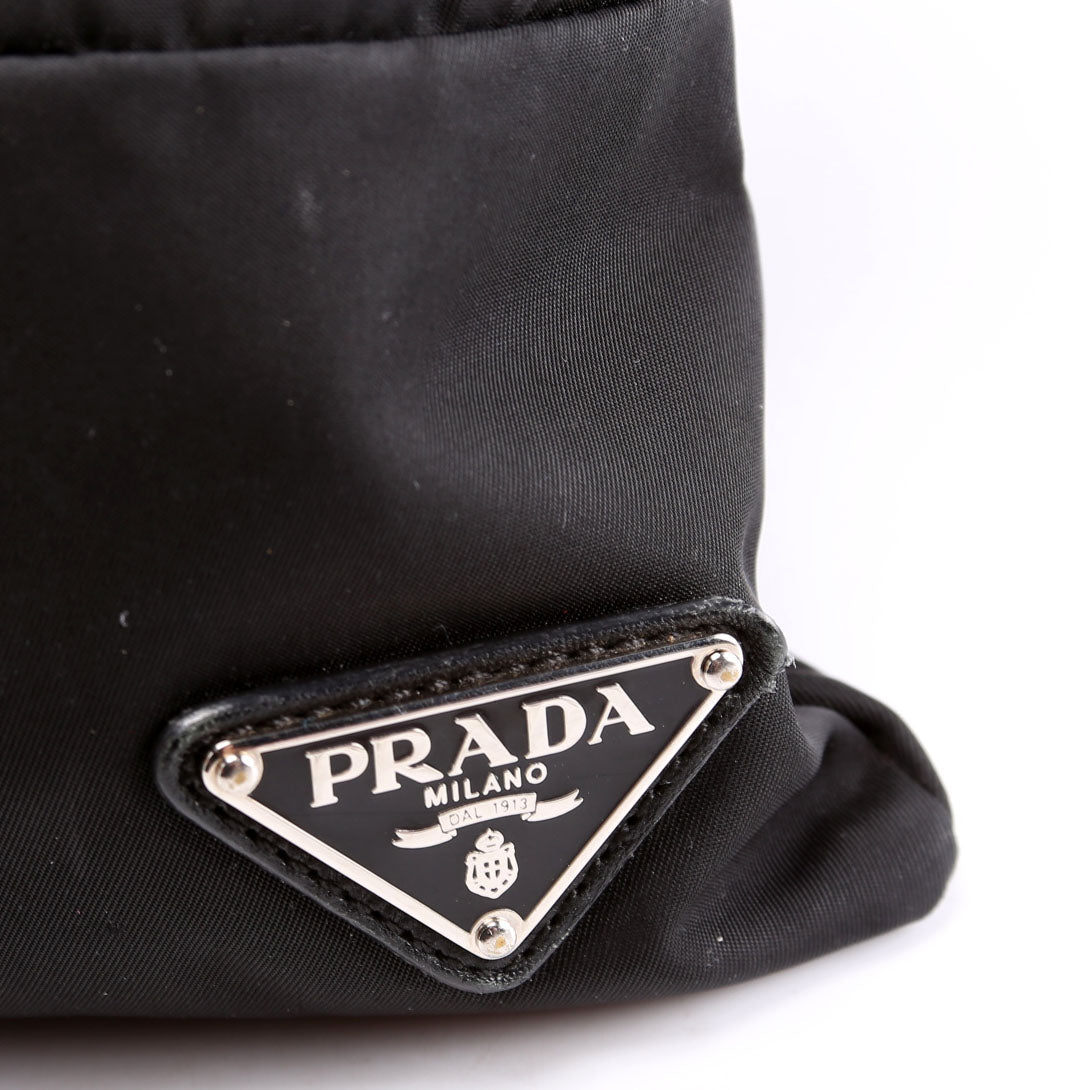 Prada BT0741 Tessuto Bomber Messenger Black