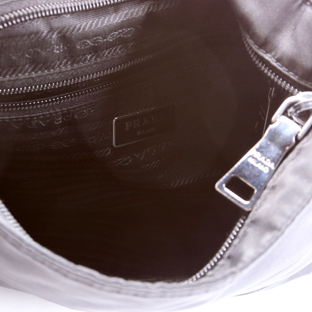 Prada BT0741 Tessuto Bomber Messenger Black