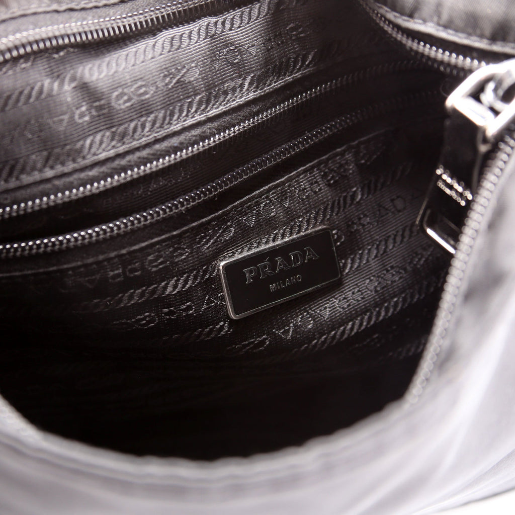 Prada BT0741 Tessuto Bomber Messenger Black