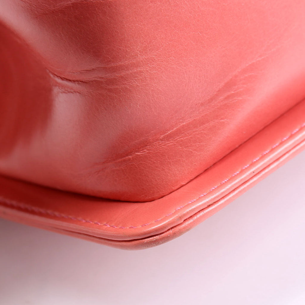 Boy Flap Small Shearling 23M Salmon