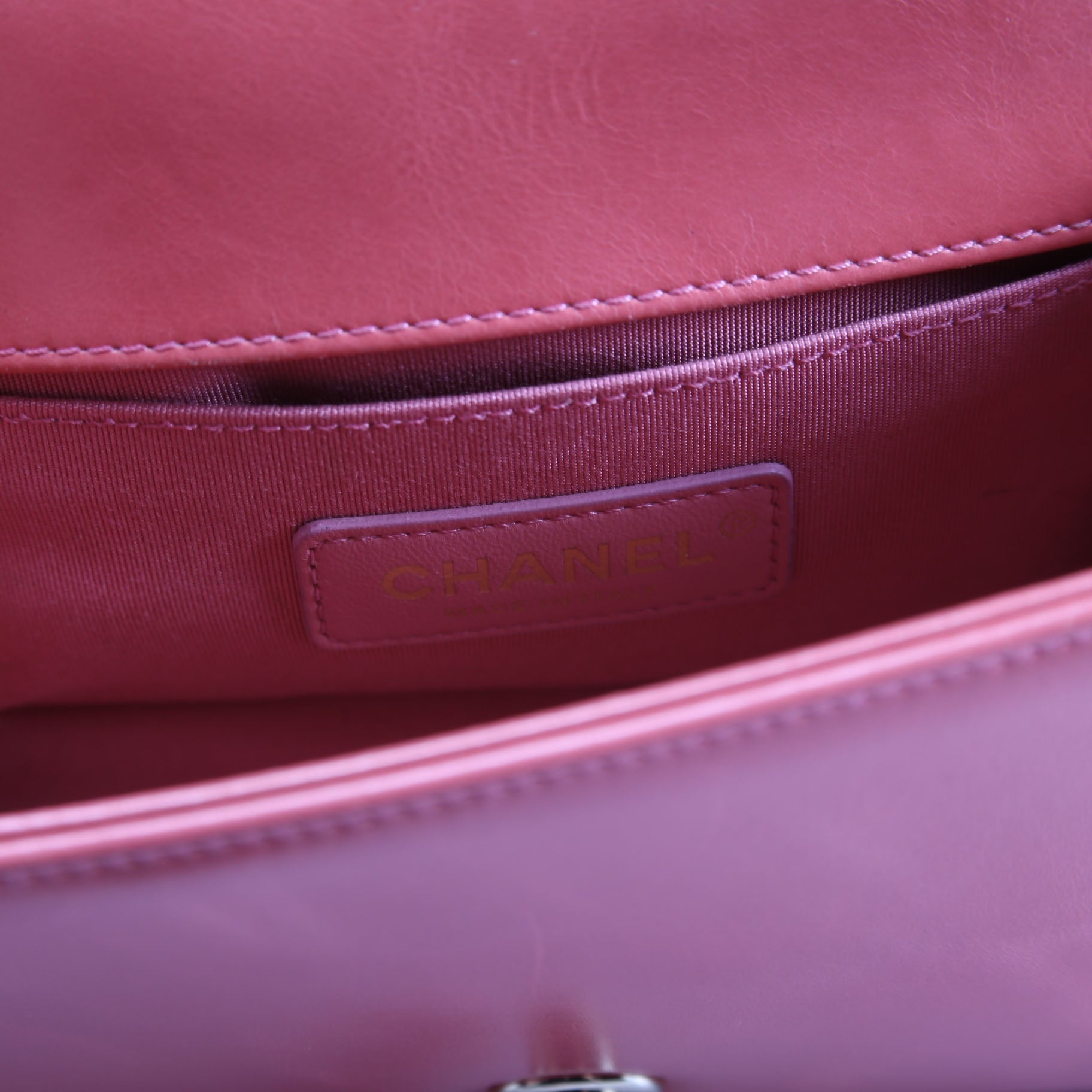 Boy Flap Small Shearling 23M Salmon