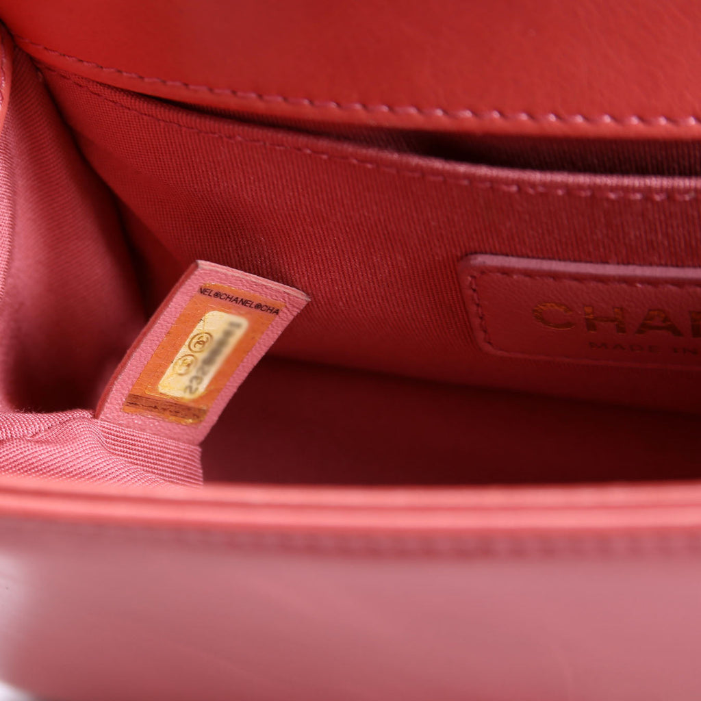 Boy Flap Small Shearling 23M Salmon