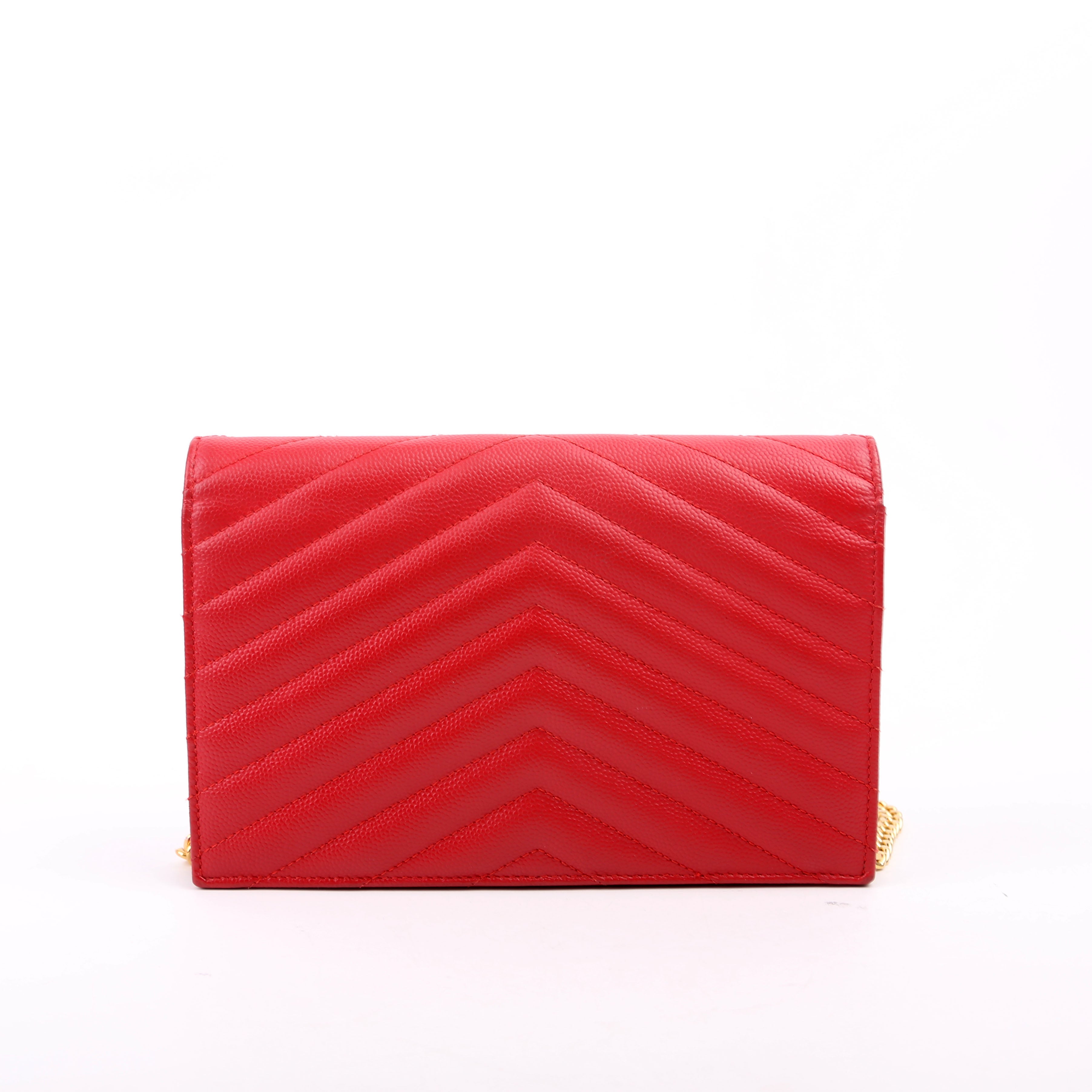 Envelope Chain Wallet Red