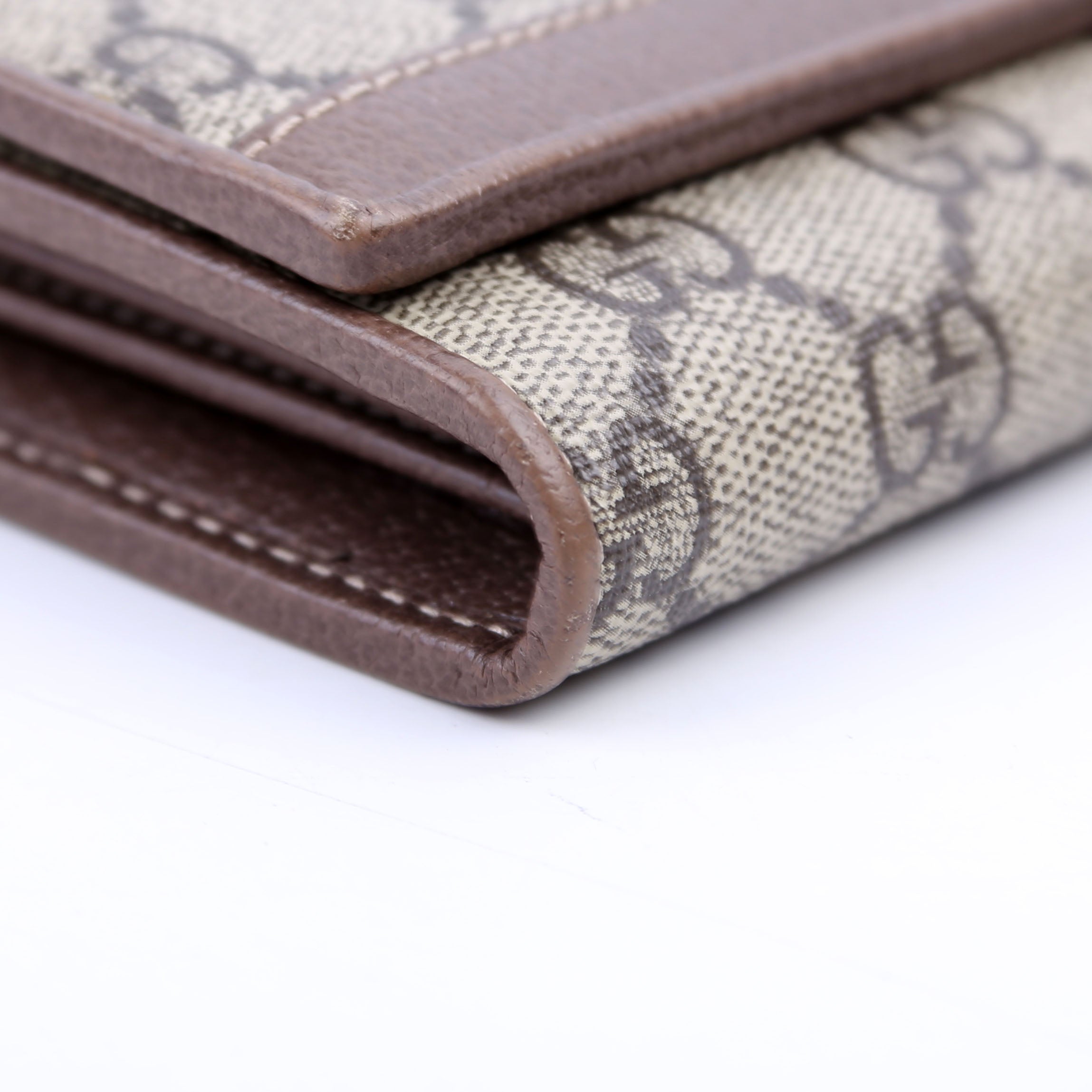546592 Ophidia GG Supreme Chain Wallet Brown