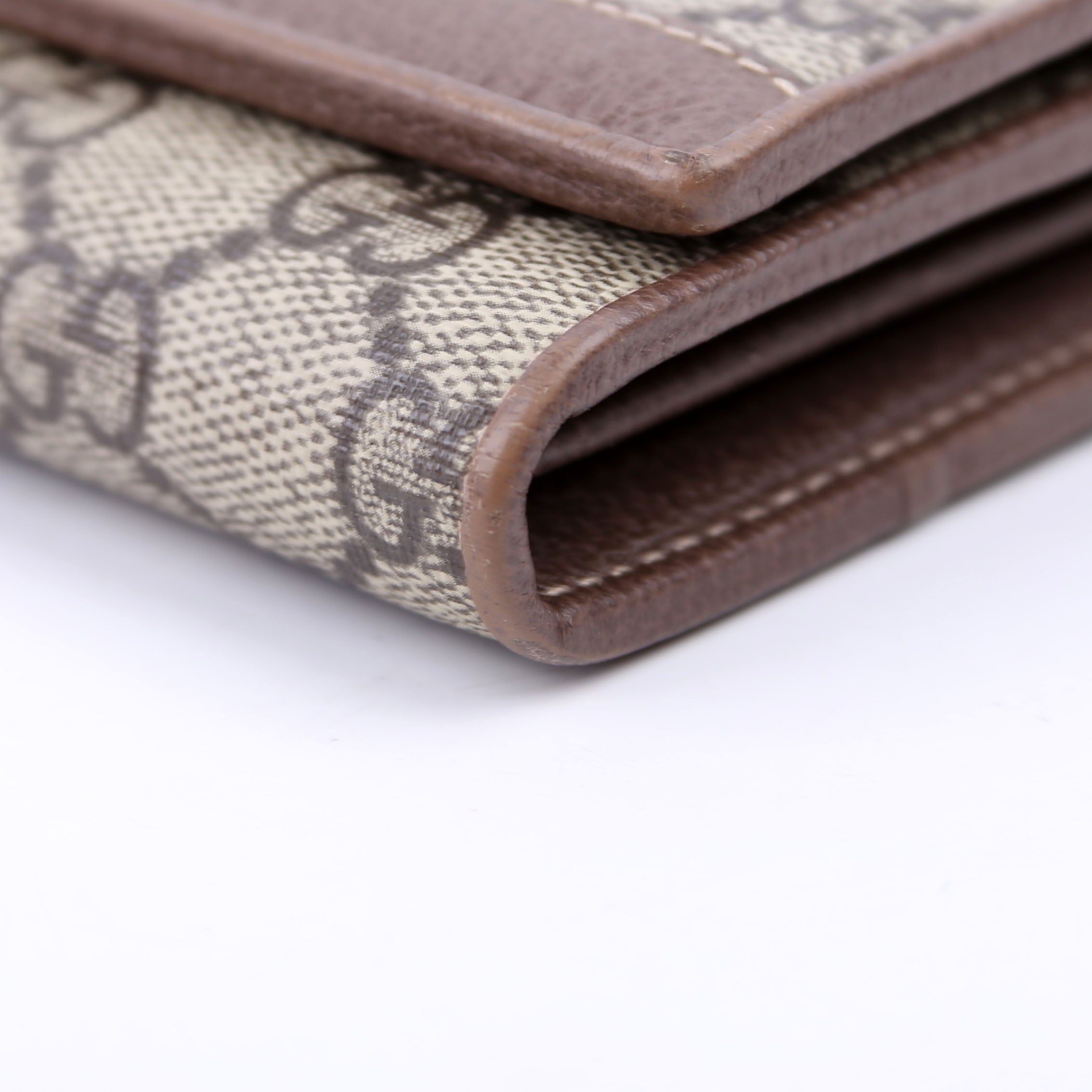 546592 Ophidia GG Supreme Chain Wallet Brown