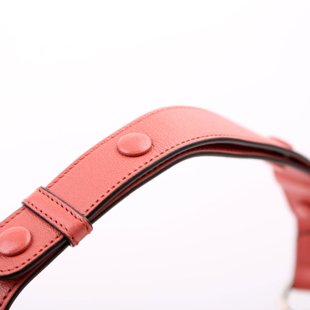 Gucci 760170 Diagonal Stitch Calfskin Blondie Mini Barrel Bag Pink