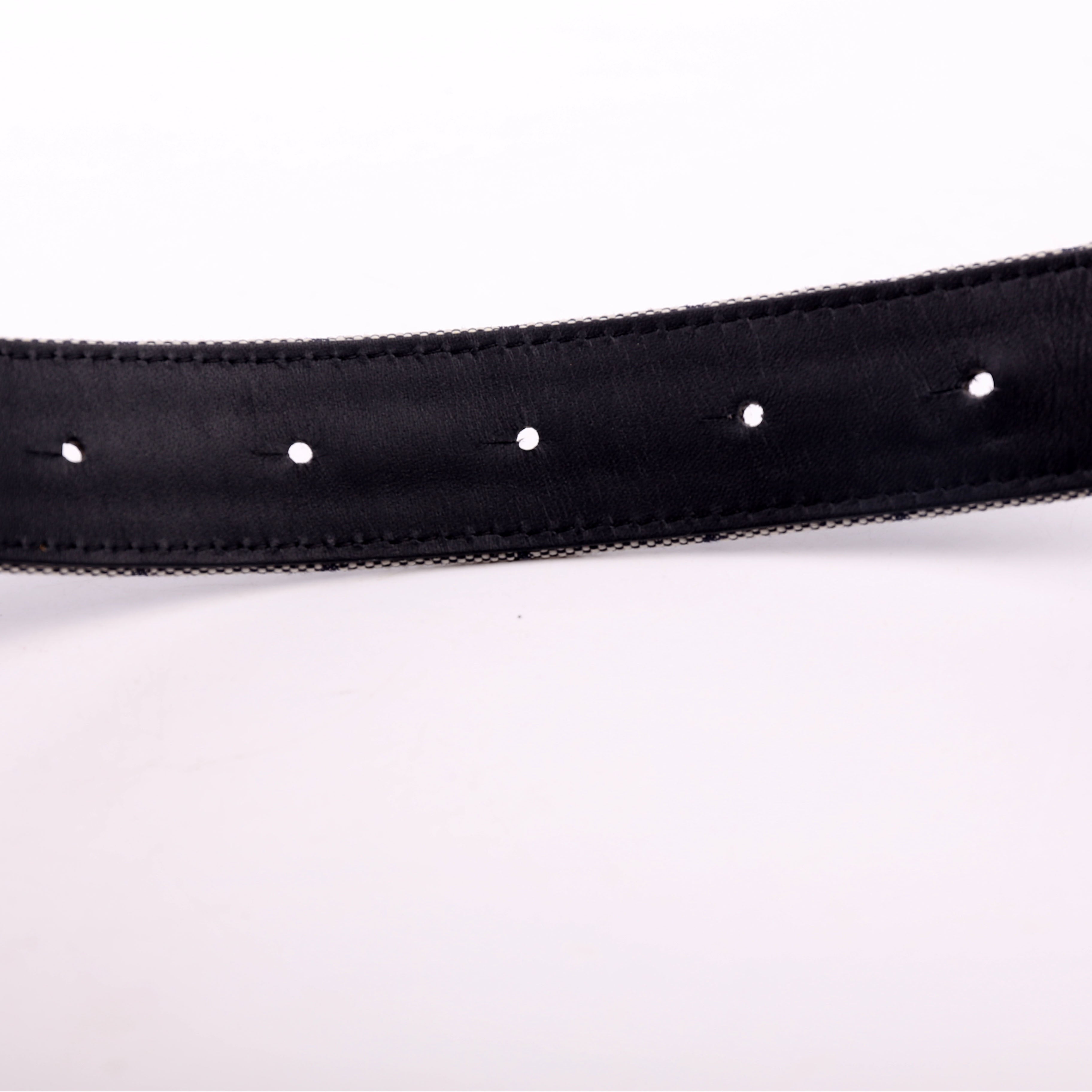 Mini Lin Jacquard Belt Size 75/30 Blue
