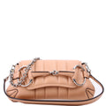 Gucci 764339 Vertical Quilted Maxi Horsebit Chain Medium Shoulder Bag Tan