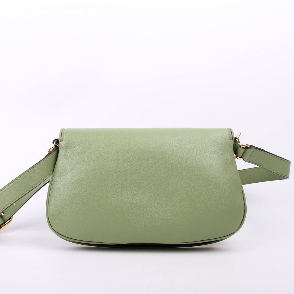 Gucci 699268 Blondie Leather Shoulder Bag Green