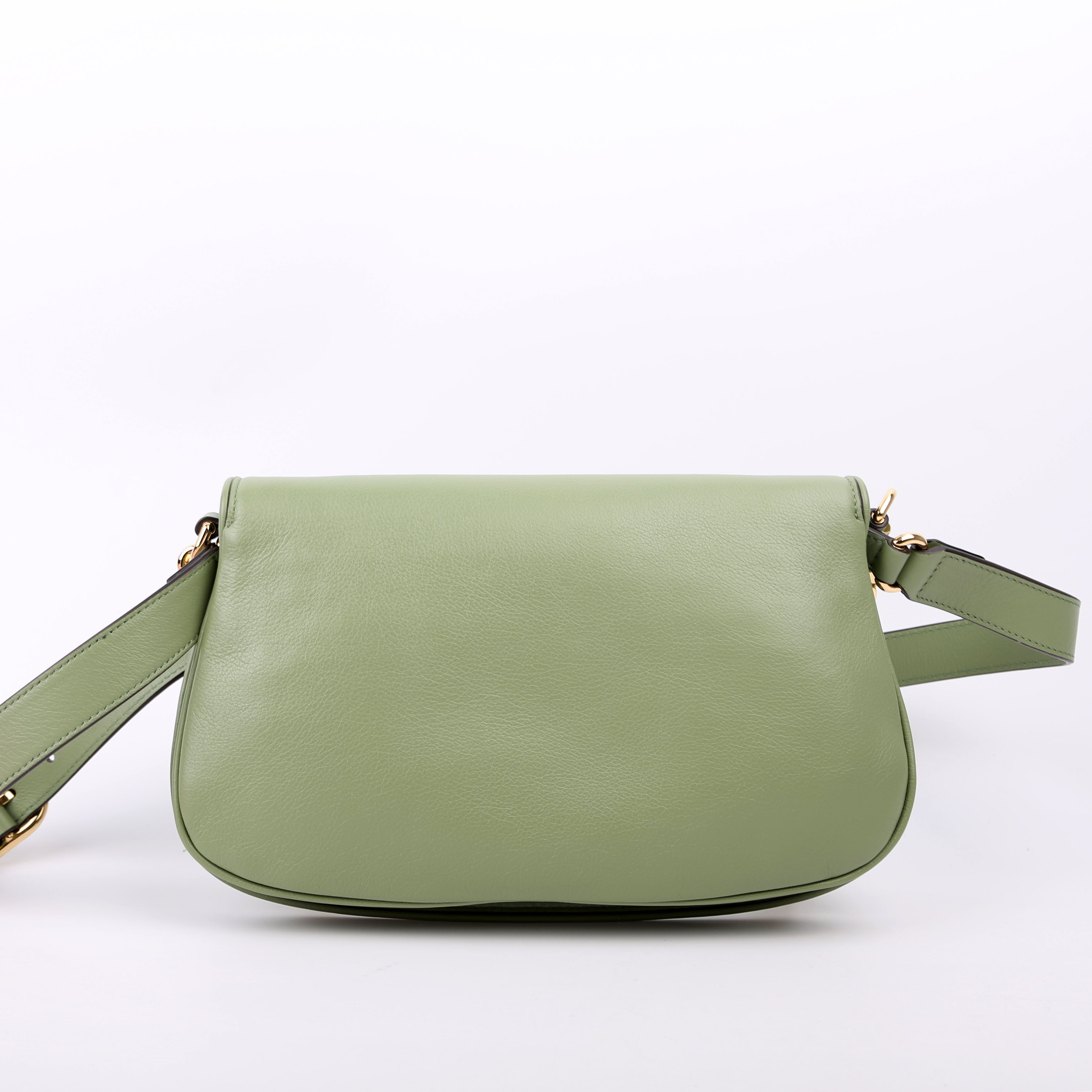 Gucci 699268 Blondie Leather Shoulder Bag Green