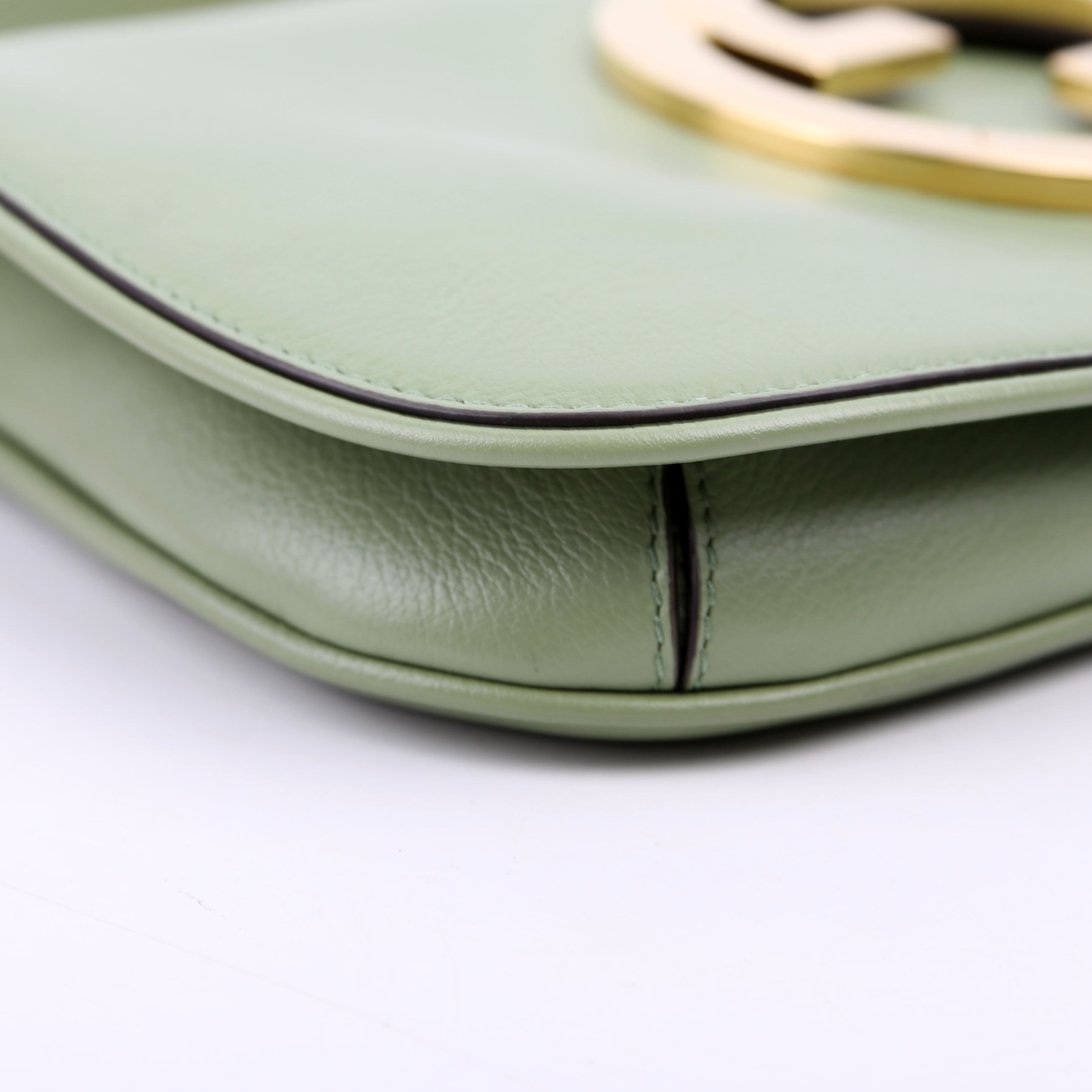 Gucci 699268 Blondie Leather Shoulder Bag Green