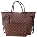 Neverfull With Wallet MM Damier Ebene Red
